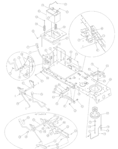 Frame Diagram and Parts List for 13A1762F729 2007 Yard Machines Lawn Tractor